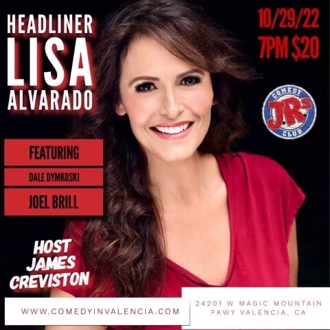 Lisa Alvarado Headlining at JRs Comedy Club